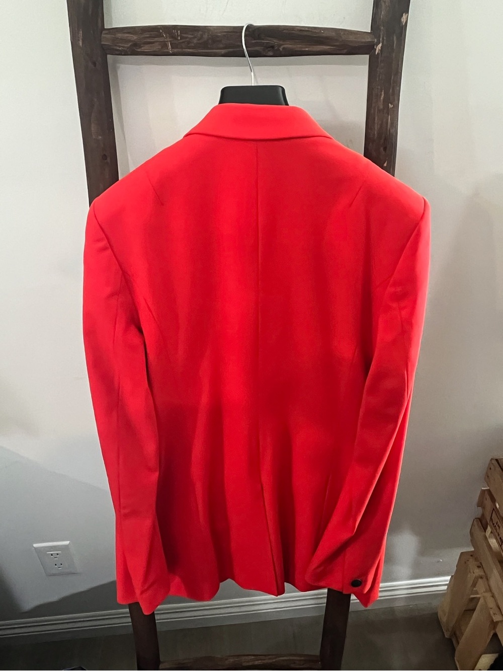 rag & bone Vibrant Red Single-Button Tailored Blazer - Picture 2 of 2